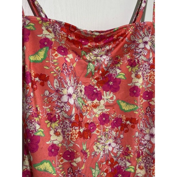 Victoria's Secret One Piece Swim Suit Womens XL Pink Floral Sexy New Tie Waist - Picture 3 of 10